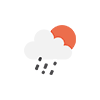Passing showers