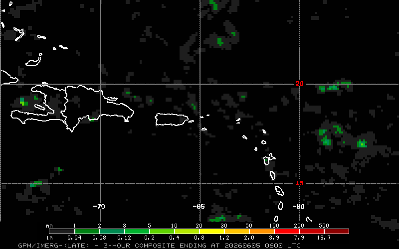 3-Hour Rainfall Composite – Caribbean