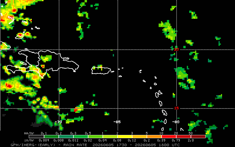 Rain Rate (Early) – Caribbean