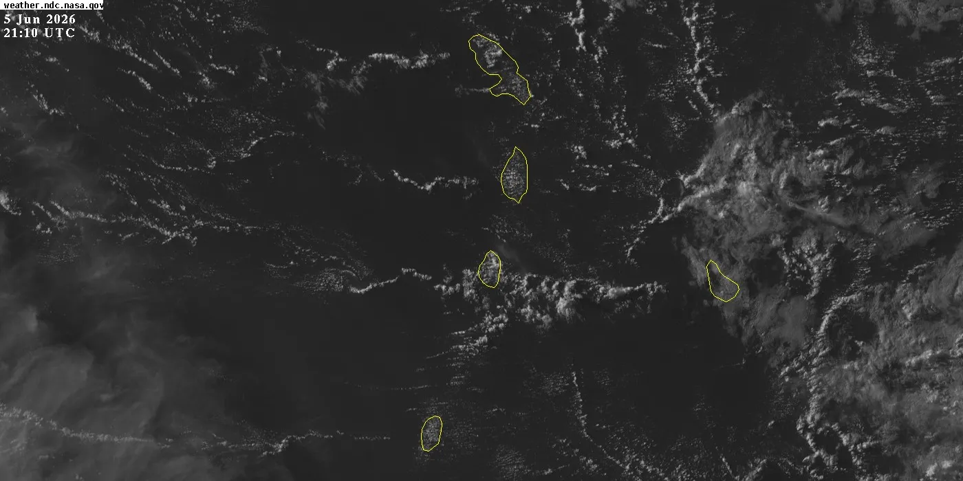 GOES East Visible – Windward Islands – satellite animation (click play to start)
